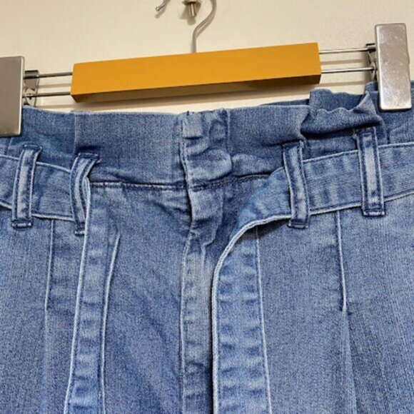 Pilcro and the Letterpress Denim Culottes Women's Wide-leg Cropped Size 4 - Picture 5 of 8